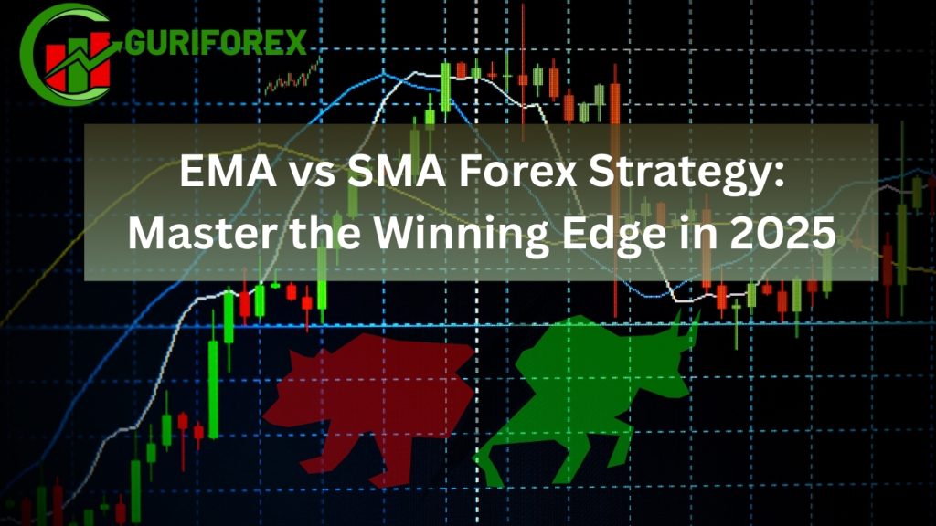 EMA vs SMA Forex Strategy 2025 – Moving Average comparison chart for traders with simple and exponential strategies explained